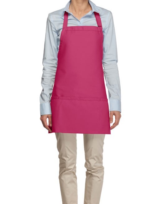 Short Bib Aprons in Hot Pink